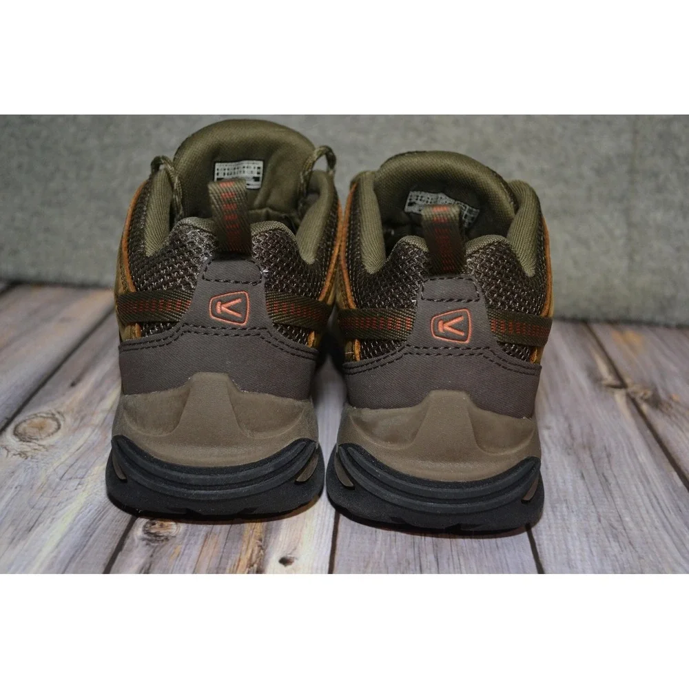 Keen Circadia Shoes Mens 7.5 Brown Leather Low Top‎ Vented Trail Hiking Sneakers - Picture 9 of 16